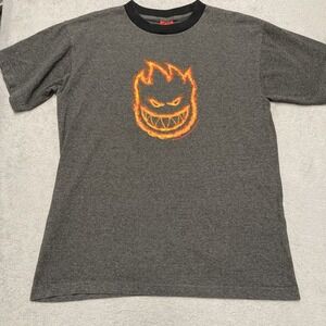 Spitfire Wheels T Shirt Mens‎ Medium Gray Logo Skate USA Vintage